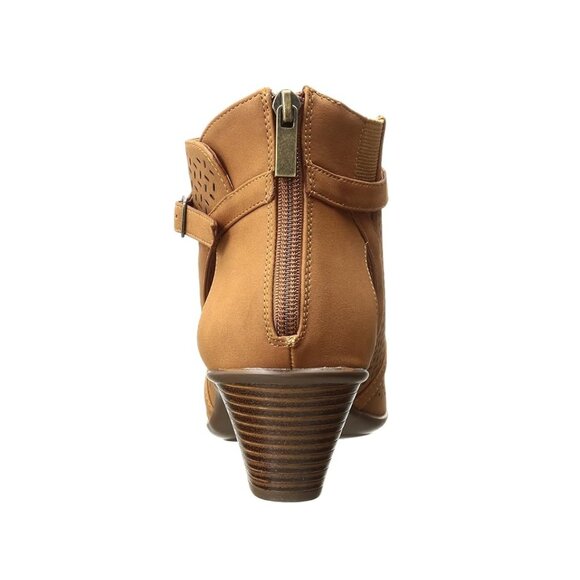 NiB Easy Street Women's Carrigan Heeled Open Toe Boots Tan Size 7 M $85 RY1263 - Picture 5 of 7